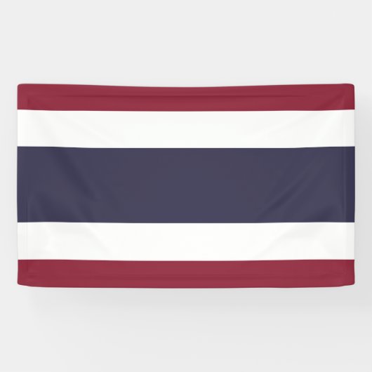 Thaise vlag spandoek (Horizontaal)