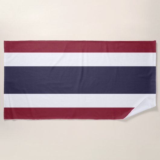 Thaise vlag strandlaken (Voorkant)