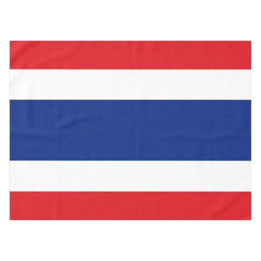 Thaise vlag tafelkleed (Voorkant (Horizontaal))