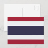 Thaise vlag (Thailand) Briefkaart (Voorkant / Achterkant)