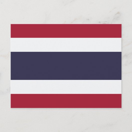 Thaise vlag (Thailand) Briefkaart (Voorkant)