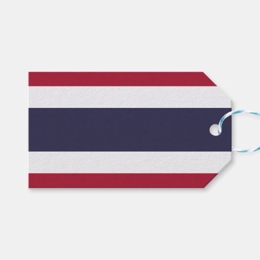 Thaise vlag (Thailand) Cadeaulabel (Voorkant (Horizontaal))