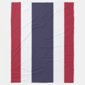 Thaise vlag (Thailand) Fleece Deken (Voorkant)