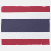 Thaise vlag (Thailand) Fleece Deken (Voorkant (Horizontaal))