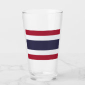 Thaise vlag (Thailand) Glas (Voorkant)