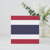 Thaise vlag (Thailand) Kaart (Staand voorkant)
