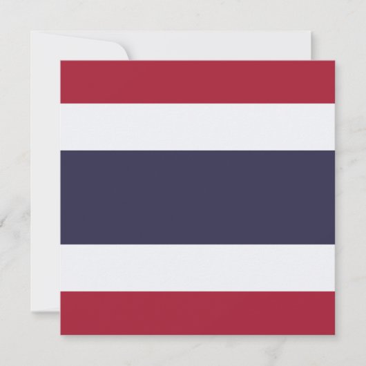 Thaise vlag (Thailand) Kaart (Voorkant)