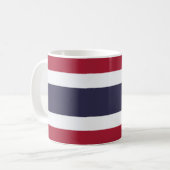 Thaise vlag (Thailand) Koffiemok (Voorkant links)