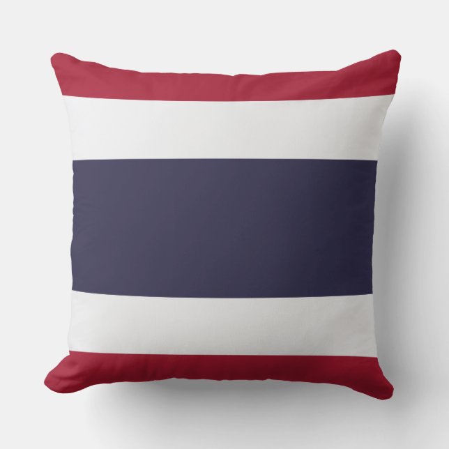 Thaise vlag (Thailand) Kussen (Voorkant)