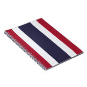 Thaise vlag (Thailand) Notitieboek (Rechterzijde)