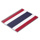 Thaise vlag (Thailand) Notitieboek (Linkerzijde)
