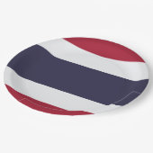 Thaise vlag (Thailand) Papieren Bordje (Gekanteld)