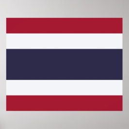 Thaise vlag (Thailand) Poster