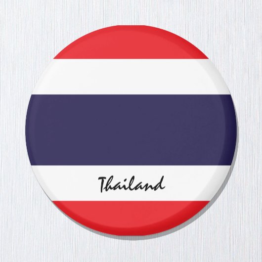 Thaise vlag & Thailand - reis- en sportfans Magneet