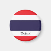 Thaise vlag & Thailand - reis- en sportfans Magneet (Voorkant)