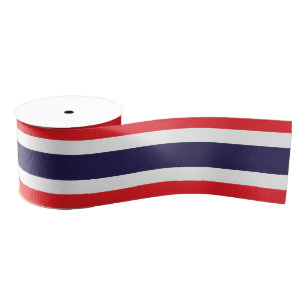 Thaise vlag & Thailand, reizen, vakantie/sport Grosgrain Lint