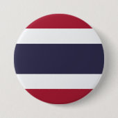 Thaise vlag (Thailand) Ronde Button 7,6 Cm (Voorkant)