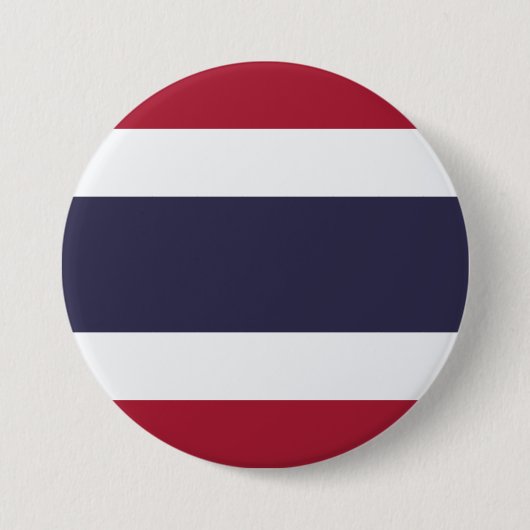 Thaise vlag (Thailand) Ronde Button 7,6 Cm (Voorkant)