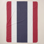 Thaise vlag (Thailand) Sherpa Deken (Voorkant)