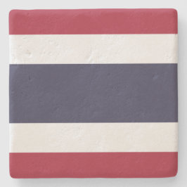 Thaise vlag (Thailand) Stenen Onderzetter