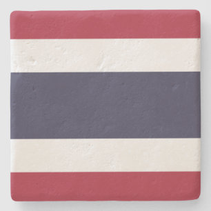 Thaise vlag (Thailand) Stenen Onderzetter