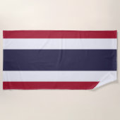 Thaise vlag (Thailand) Strandlaken (Voorkant)