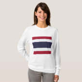 Thaise vlag (Thailand) T-shirt (Voorkant volledig)