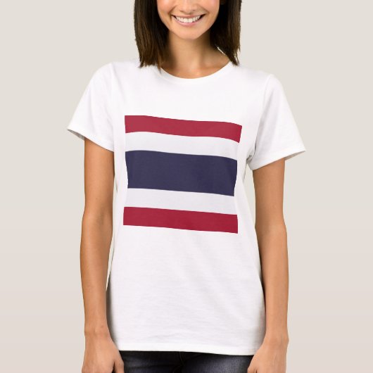 Thaise vlag (Thailand) T-shirt (Voorkant)