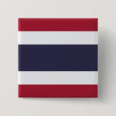 Thaise vlag (Thailand) Vierkante Button 5,1 Cm (Voorkant)