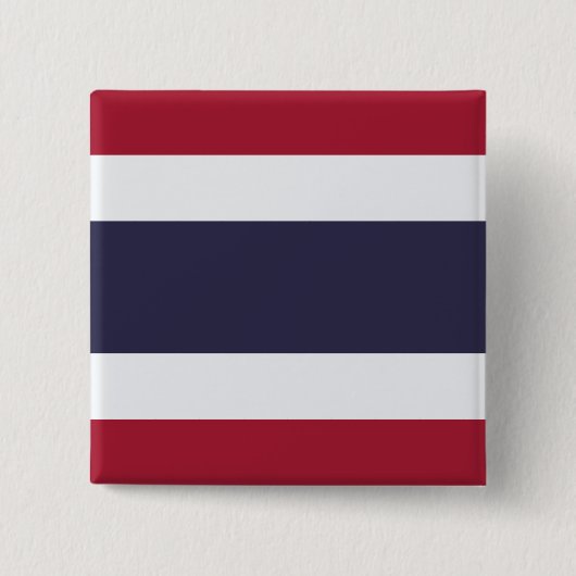 Thaise vlag (Thailand) Vierkante Button 5,1 Cm (Voorkant)