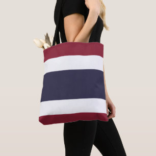 Thaise vlag tote bag