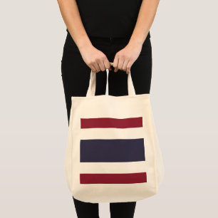 Thaise vlag tote bag
