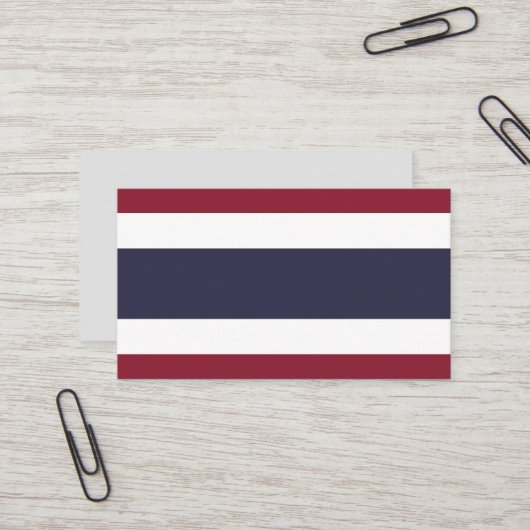 Thaise vlag visitekaartje (Voorkant / Achterkant in situ)
