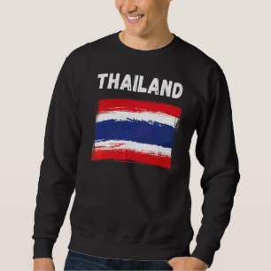 Thaise vlag Vlag Holiday Grunge Thaise vlag Trui
