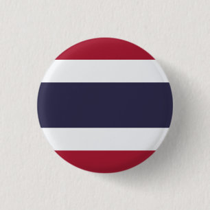 Thaise vlag, Vlag van Thailand Ronde Button 3,2 Cm