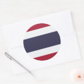 Thaise vlag, Vlag van Thailand Ronde Sticker (Envelop)