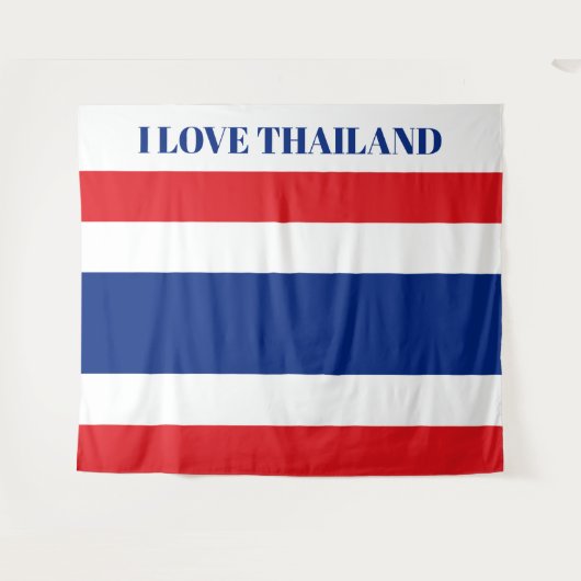 Thaise vlag wandkleed (Voorkant (horizontaal))