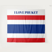 Thaise vlag wandkleed (Voorkant (horizontaal))