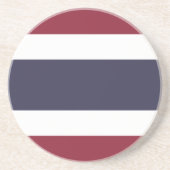 Thaise vlag zandsteen onderzetter (Voorkant)