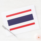 Thaise vlaggen rechthoekige sticker (Envelop)