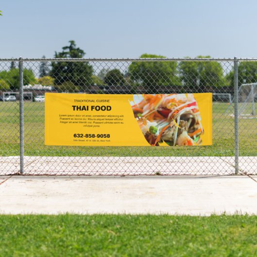 Thaise Voedsel Aangepaste Banner (Insitu)