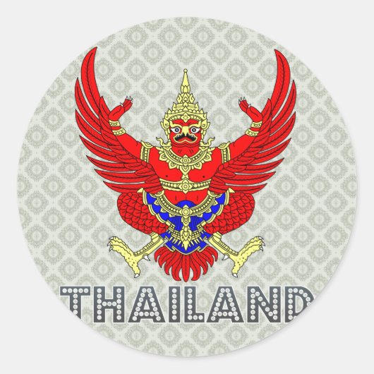Thaise wapenstilstand ronde sticker (Voorkant)