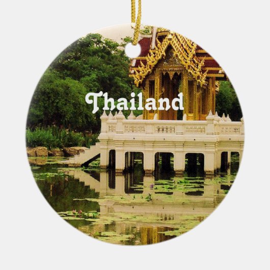 Thaise watertuin keramisch ornament (Voorkant)
