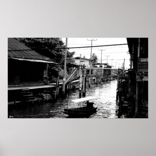 Thaise waterweg poster (Voorkant)