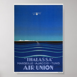 Thalassa Frankrijk Vintage Reisposter 1927 Poster