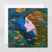 "Thalassa" - Vrouwen in het water Kaart (Voorkant / Achterkant)