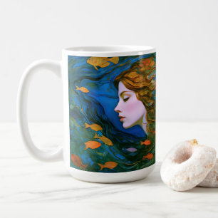 "Thalassa" - Vrouwen in het water Koffiemok