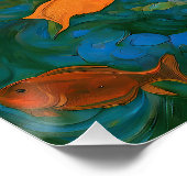 "Thalassa" - Vrouwen in het water Perfect Poster (Hoek)