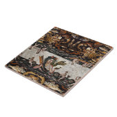 THALASSA ZEE GODIN, SLANGENDRAAK, DOLFIJNEN, VISSE TEGELTJE (Zijkant)