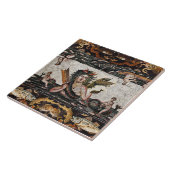 THALASSA ZEE GODIN, SLANGENDRAAK, DOLFIJNEN, VISSE TEGELTJE (Zijkant)